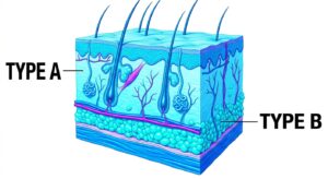 Comparison of different tissue layers for dermal filler injection